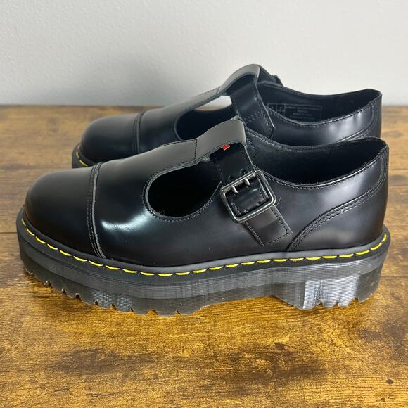 DR. MARTENS | Bethan Mary Jane Shoes Chunky Black New w/o box | EU 42 US 10 - Picture 2 of 10
